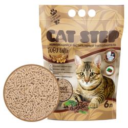 CAT STEP Tofu Latte Наполнитель растительный комкующийся (6 л) - фото