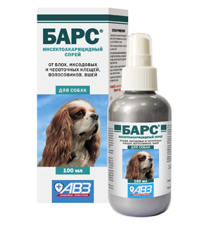 БАРС (Фипронил) Спрей инсектоакарицидный для собак (100 мл) АВЗ - фото2