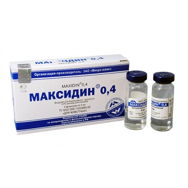 МАКСИДИН 0,4 % раствор для инъекций (5 мл) Микро-плюс - фото2