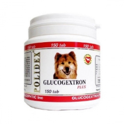 ПОЛИДЕКС Глюкогекстрон плюс POLIDEX GLUCOGEXTRON PLUS, для собак (150 табл) - фото