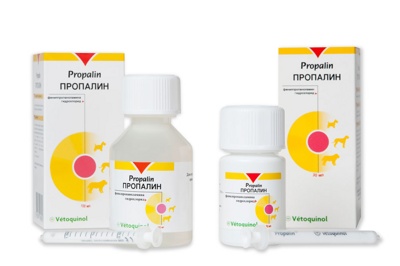 ПРОПАЛИН (Propalin) пероральный раствор для собак (30 мл) Vetoquinol (Фенилпропаноламин) - фото2