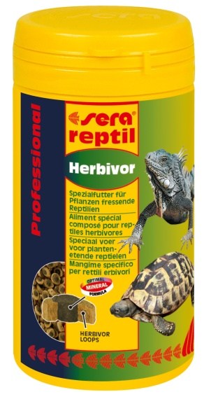 SERA Profess. Reptil Herbivor (250 мл) Профессиональный гранулир. корм для растительноядных рептилий - фото2