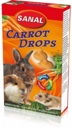 SANAL RODENT Carrot Drops (45 г) Дропсы для грызунов с морковью - фото
