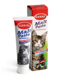 SANAL Malt Paste (100 г) Паста для выведения шерсти, для кошек - фото