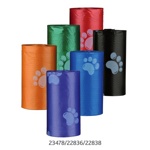 TRIXIE Пакеты для уборки за собаками, разноцветные с рисунком (размер L, 4 х 12 шт) - фото