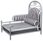 TRIXIE My Prince Metal Bed Металлическая кроватка для принцев (цвет - серебристый/серый) АКЦИЯ - фото